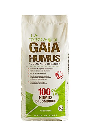 La Terra di Gaia 100% Humus di Lombrico - Fertilizzante Biologico Premium - 22 Litri / 12.5 kg