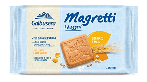 Galbusera Magretti Frollino con Orzo e Mais A Ridotto Contenuto di Grassi - Pacco da 10 x 350 g