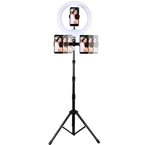 BNTTEAM LED Ringlight Portable Folding 12