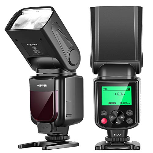 Neewer 750II TTL Speedlite - Flash con schermo LCD per Nikon D7200 D7100 D7000 D5500 D5300 D5200 D5100 D5000 D3300 D3200 D3100 D3000 D700 D600 D500 D90 D80 D70 D60 D50 e altre Fotocamere DSLR Nikon