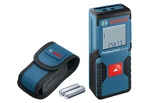 Bosch Professional Distanziometro laser GLM 30 (campo di misurazione: 0,15 – 30 m, 2 pile a stilo da 1,5 V, custodia protettiva)