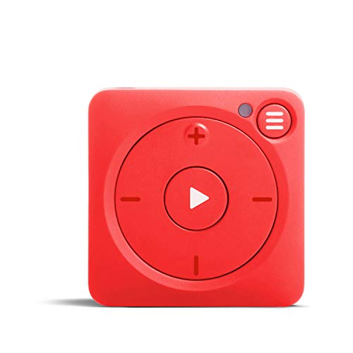 Mighty Vibe Spotify e Amazon Music Player - Mooshu Rosso - Lettore multimediale digitale - Clip sportiva, per Bluetooth e cuffie cablate - Palestra, corsa, ciclismo senza telefono