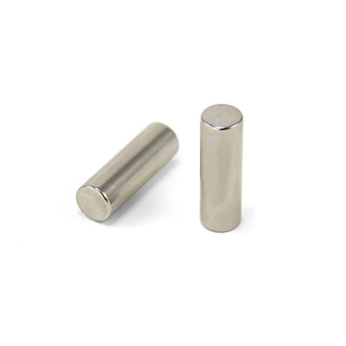 Magnet Expert® - Magnete al neodimio N42, diametro 8 mm x lunghezza 25 mm, 3,1 kg, confezione da 4