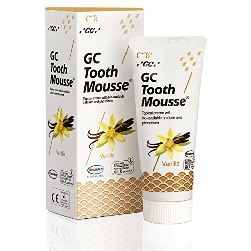 GC Tooth Mousse Dentifricio alla vaniglia, Confezione da 1 (1 x 40 g)