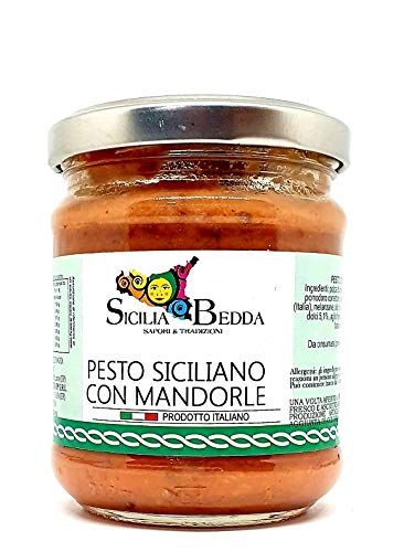 Sicilia Bedda - PESTO SICILIANO ALLE MANDORLE - Vasetto da 280 Gr.