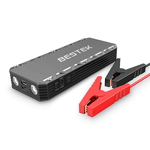 BESTEK Kit Jump Starter - Avviatore di Emergenza e Banca di Potere da Auto 1000A Corrente di Picco Caricabatteria 21000mah per Auto con Uscita 19V DC 2 Porte USB