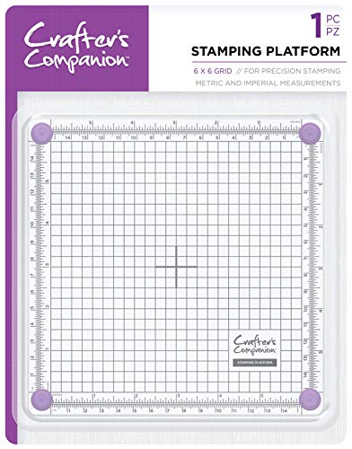 Crafters Companion CC-Tool-STPLAT6 Piattaforma per timbri, 15,2 x 15,2 cm, Transparent