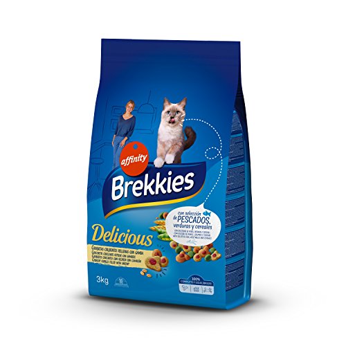 Brekkies Cibo Delizioso per Gatti con Una Selezione dei Pesci - 3 kg - 1 Bag
