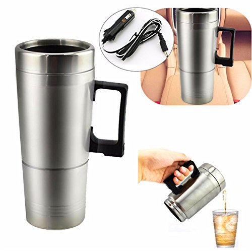 GOZAR 12V 300Ml Portatile in Macchina Caffettiera Tea Pot Thermos Riscaldamento Tazza Coperchio