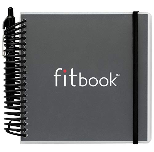 Fitlosophy Fitbook - Diario per la pianificazione di attività sportive e regime dietetico, nero