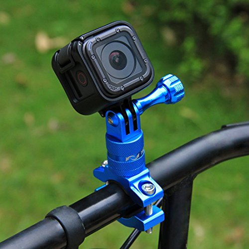PULUZ 360 gradi rotazione in alluminio Alluminio Bicicletta bicicletta manubrio Adattatore per bicicletta con vite per GoPro HERO Sessione 5/4, Xiaoyi DJI Osmo Action Sport Camera