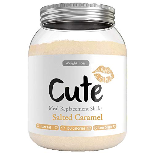 Cute Nutrition Shake al Caramello Salato Sostitutivi del Pasto per la Perdita e Controllo di Peso Bevanda Dietetica Dimagranti per Donne 500g