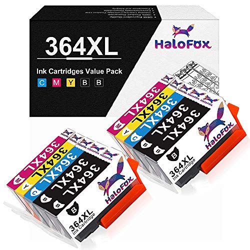 HaloFox Compatibile Cartucce d'inchiostro per HP 364XL per HP DeskJet 3520 3070A OfficeJet 4620 Photosmart 5510 5514 5515 5520 5524 5525 6510 6520 7510 7520