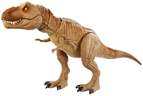 Jurassic World, Dinosauro T-Rex Ruggito Epico, con Suoni e Vibrazioni, Giocattolo per Bambini 4+ anni, GJT60