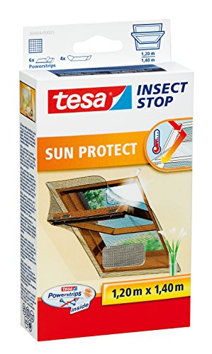 Tesa Insect Stop Sun Protect zanzariera Finestra Argento