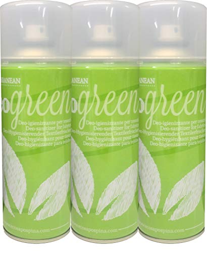 Rampi Deo Green - Spray Deodorante Igienizzante Professionale Tessuti Ambiente Auto Cassetti Scarpe Armadio Profumo Hotel Palestra Accessori Lavanderia - 3 Pezzi da 400 ml