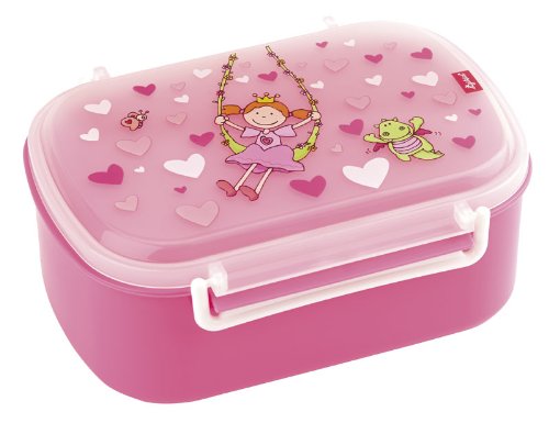 Sigikid, Ragazza Lunchbox con Stampa Colorata, Lunchbox Pinky Queeny, Rosa, 24472
