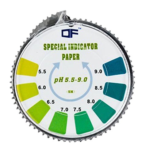 DF Speciality PAPER PH INDICATORE TORNASOLE TEST carta rotolo, 5.5 - 9.0 per acqua urina e Saliva - 5 metri