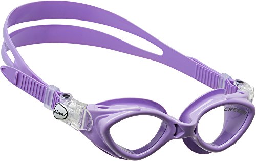 Cressi King Krab Occhialini nuoto con Oculari Separati, Unisex – Bambino, Lilla, 7-15 Anni