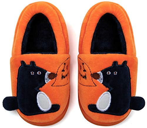 Mishansha Inverno Warm Pantofole Ragazzi Cotone Slipper Invernali Caldo Casa Antiscivolo Scarpe Bambine Arancione 30/31 EU (Dimensione del Produttore 210)