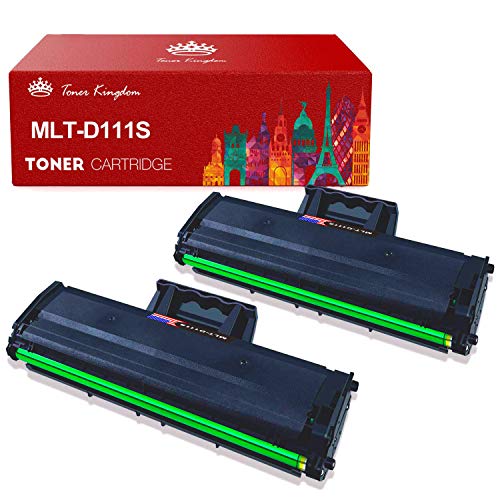 Toner Kingdom MLT-D111S D111S Cartuccia Toner Compatibile per Samsung MLT-D111S per Samsung Xpress M2070FW M2070W M2070 M2026 M2026W M2020W M2020 M2022 M2022W (2 Nero)