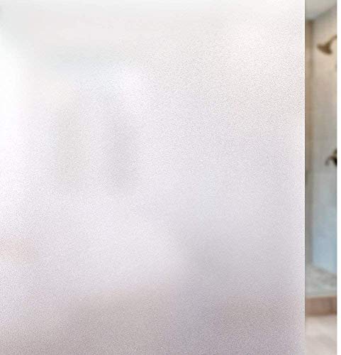 rabbitgoo Pellicola Privacy Pellicola Smerigliata Decorativa per Finestre Vetri-Autoadesive,Anti-UV,Controllo di Calore per Ufficio Bagno Camera da Letto Sala di Riunione 90cm x 200cm