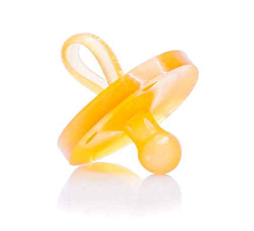 Goldi - Ciuccio a forma di ciliegia realizzato in gomma naturale senza BPA, 0-3 mesi