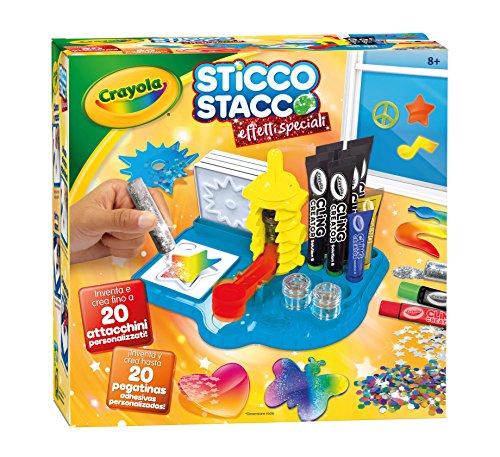 Crayola- Sticco Stacco Effetti Speciali Set per Creare Attacchini in Gel, 6 - 12 anni, 25-7094