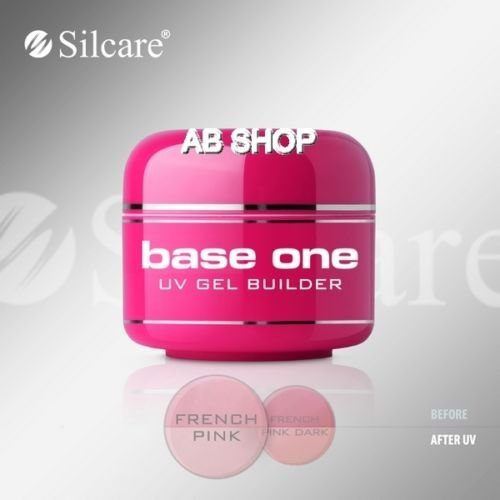 Silcare - Base One French Pink - Smalto in gel per unghie, 30 g, UV, costruttore