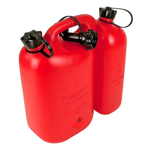 Oregon 562407 - Combi-can rosso, combustibile 5 litri e 3 litri di olio