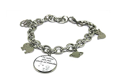 Bracciale Piccolo Principe - Bracciale Charms - Bracciale in acciaio