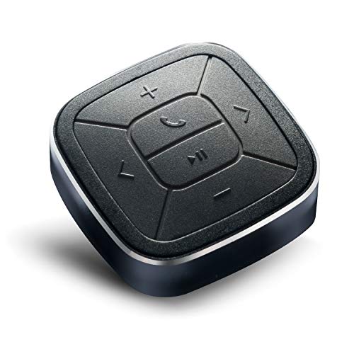 TUNAI Button Telecomando Bluetooth Media Remote Control - Pulsante Wireless per iPhone e smartphone Android - Funzione per Play/Pausa, Next/Last Track, Volume, Chiamate, Siri/Assistente, Camera