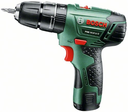 Bosch PSB 10.8 LI-2 Trapano Battente-Avvitatore con Batteria al Litio