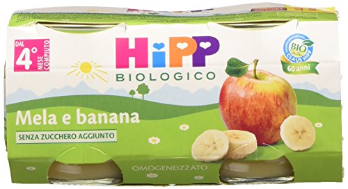 Hipp Omogeneizzato Mela e Banana - 24 vasetti da 80 g