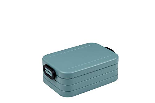Mepal Take a Break midi - Nordic Green - 900 ml - Contenitore per il pranzo con divisorio - ideale per Mealprep - lavabile in lavastoviglie ABS