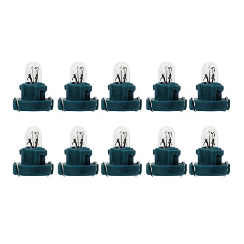 UEB 10pcs Lampadine Cruscotto T3 LED 12V Lampadine per Interno Auto o Moto Luci Auto led (Verde)