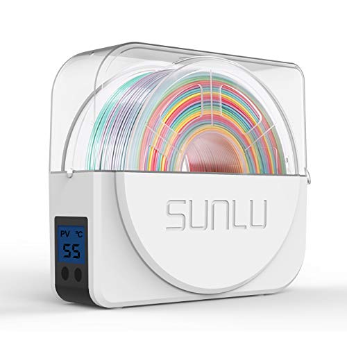 SUNLU Dryer Box per Filamento Stampante 3D Stoccaggio, Mantiene il Filamento Asciutto Durante Stampa 3D, Scatola Asciutta Compatibile con 1.75mm, 2.85mm, 3.00mm, Supporto Bobina