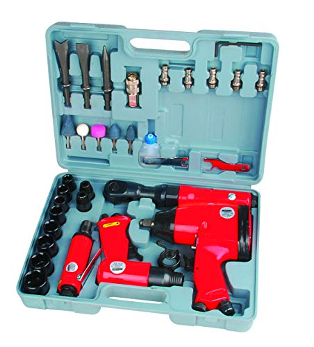 Mannesmann - M15033 – Set attrezzi ad aria compressa, 33 pz.