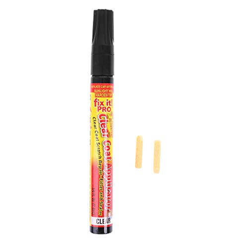 JAGETRADE Car Painting Pen Fix It PRO Auto Scratch Repair Remover Pen Clear Coat Applicator, Giallo