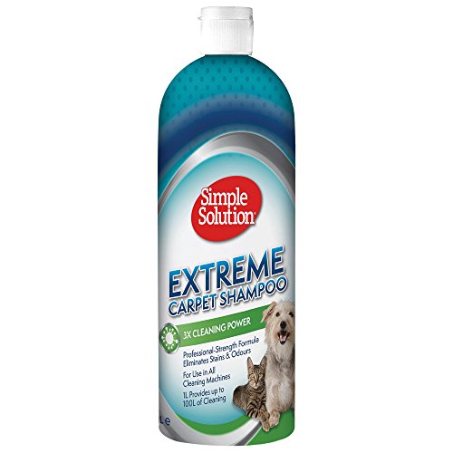 Simple Solution Extreme Shampoo Tappeti per Macchie e Odori di Animali Domestici - 1 Ltr