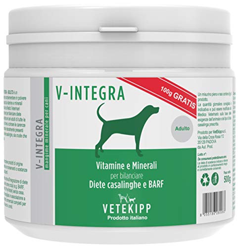V-Integra Cane Adulto - Mangime Minerale per la Dieta Casalinga del Cane Adulto - 500 g