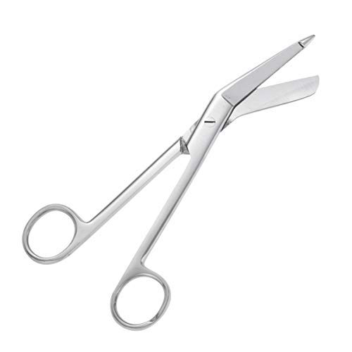 2 pezzi di forbici in acciaio inossidabile 18 cm con punta a punta e forbici per forbici per cure mediche(argento)