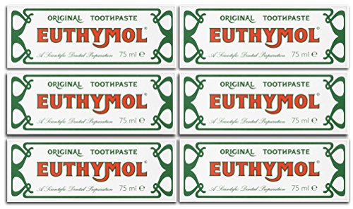 6 X EUTHYMOL 75ML TOOTHPASTE