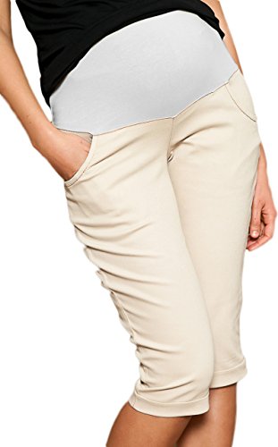 Mija Arts - Jeans - Pantalone capri - Basic - Donna beige 50