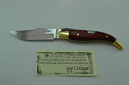 Coltello Celaya Classic Albacete Ottone di legno rosso 7 cm