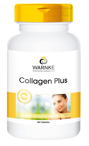 Collagene puro Plus - Con acido ialuronico e vitamina C - 180 compresse - Anti-Age