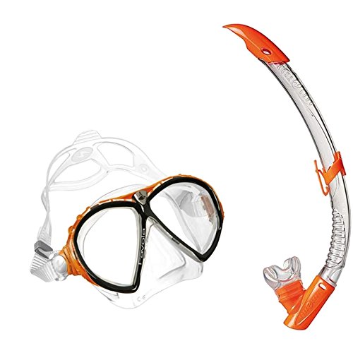 AQUALUNG Favola + Zephyr Favola + Zephyr - Set Maschera + Aeratore, Arancio, Unica