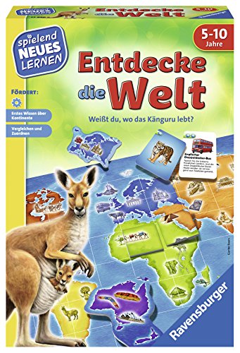 Ravensburger Kinderspiele- Entdecke Die Welt Gioca e impara, Colore Giallo, 24990