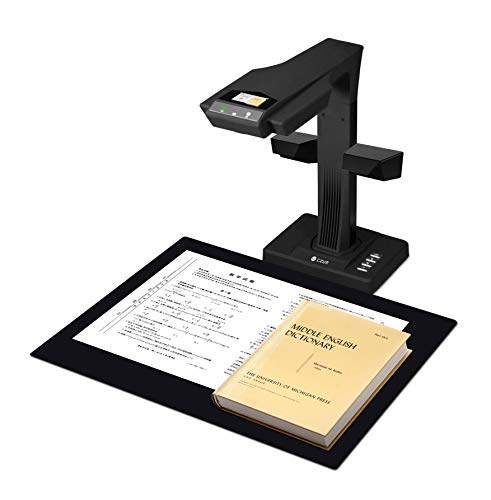 CZUR ET18-P Scanner Premium per Libri, Scanner Inteligente per Documento con funzione OCR e Wifi, Converte i Documenti in PDF, PDF Ricercabile, Word, Tiff, Excel, 18MP HD Telecamera