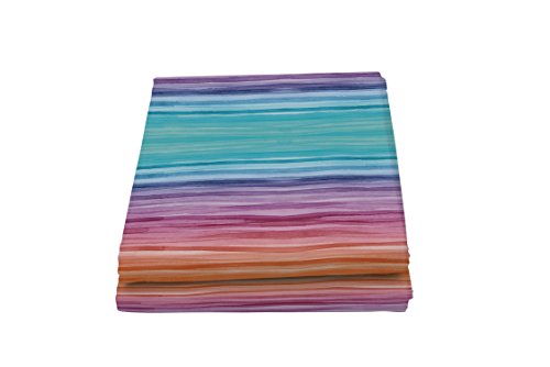 Italian Bed Linen Fantasy Rainbow Telo Copritutto Stampato 2 Posti, Microfibra, Multicolore, 270 x 280 cm